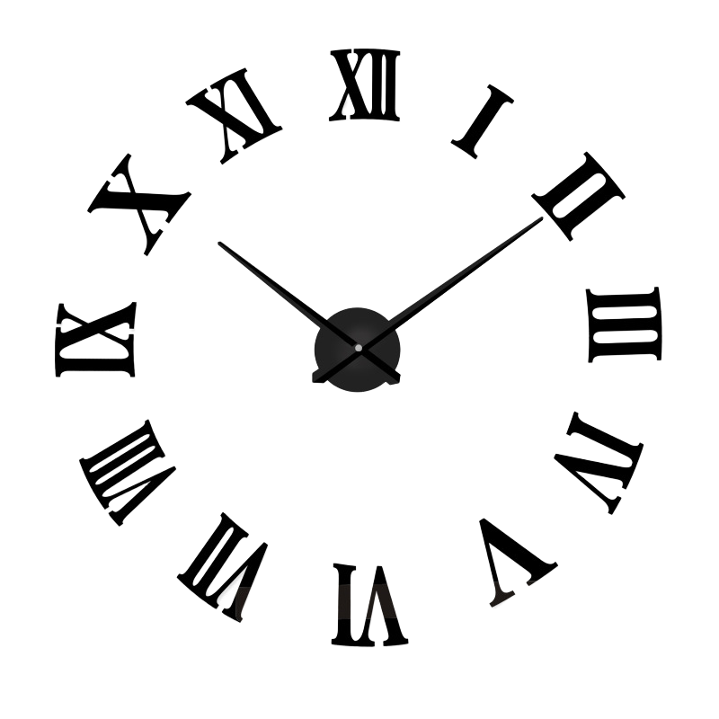 Horloge Murale Miroir de Style Européen Créatif