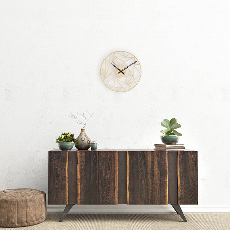 Horloge Murale à Motif Géométrique Créatif
