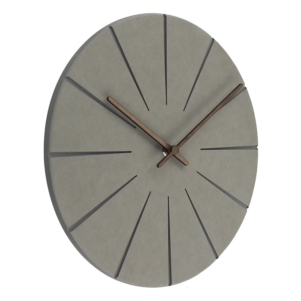 Horloge Murale en Bois - Design Rond pour Salon