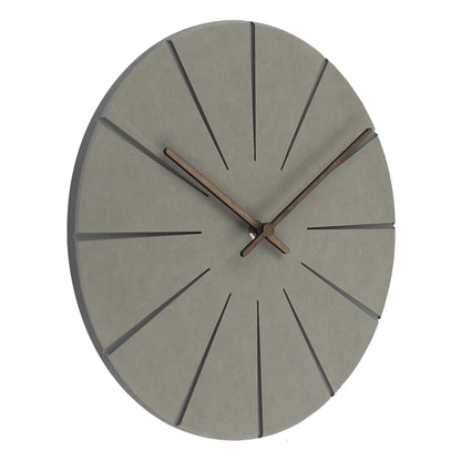 Horloge Murale en Bois - Design Rond pour Salon