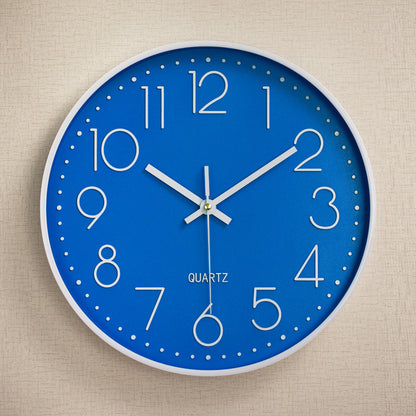 Horloge Murale Silencieuse en Plastique avec Affichage Numérique 3D (12 pouces)
