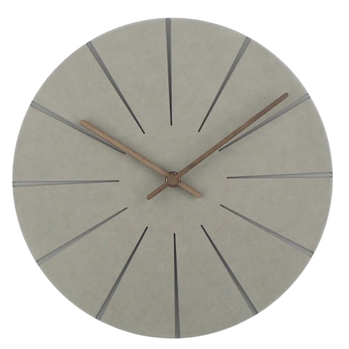 Horloge Murale en Bois - Design Rond pour Salon