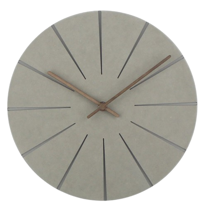 Horloge Murale en Bois - Design Rond pour Salon
