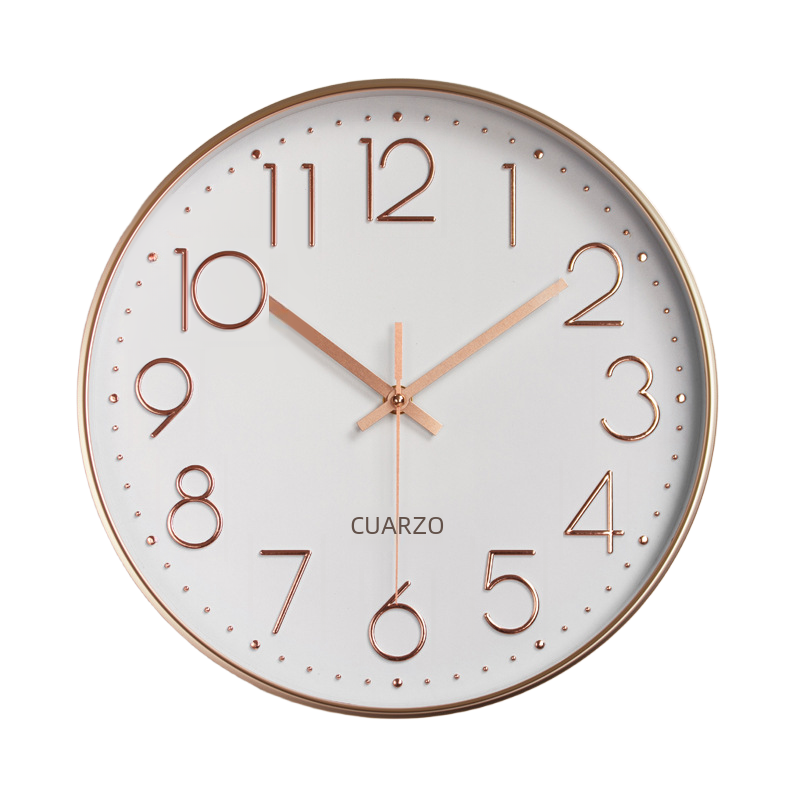 Horloge Murale Silencieuse en Plastique avec Affichage Numérique 3D (12 pouces)