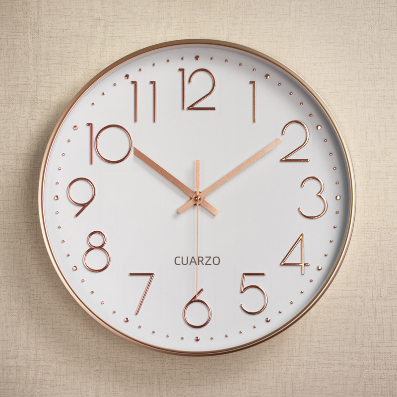 Horloge Murale Silencieuse en Plastique avec Affichage Numérique 3D (12 pouces)