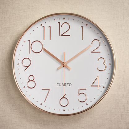 Horloge Murale Silencieuse en Plastique avec Affichage Numérique 3D (12 pouces)
