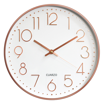 Horloge Murale Silencieuse en Plastique avec Affichage Numérique 3D (12 pouces)