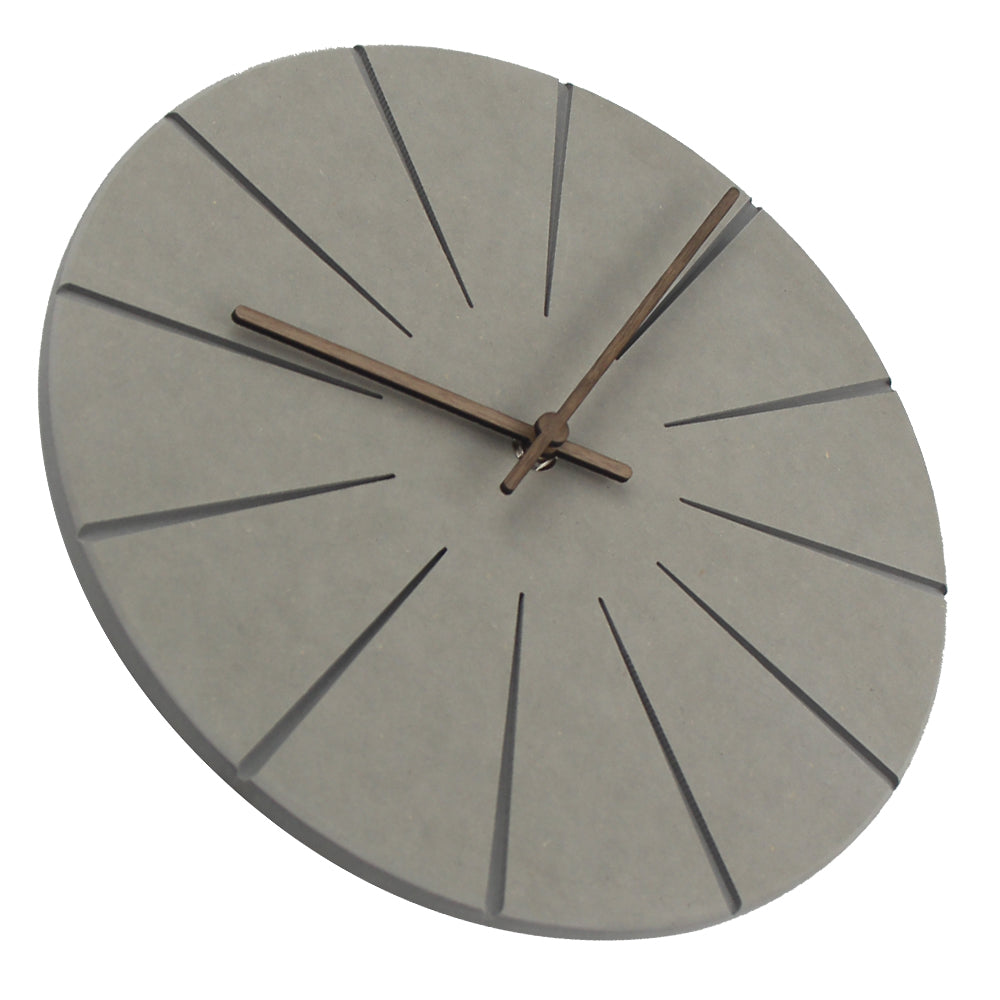 Horloge Murale en Bois - Design Rond pour Salon
