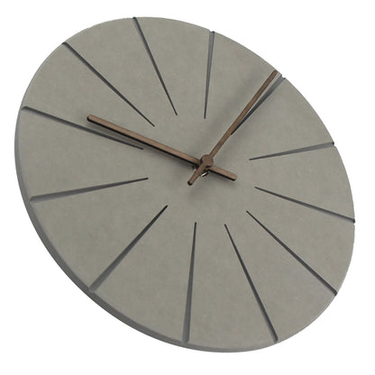 Horloge Murale en Bois - Design Rond pour Salon