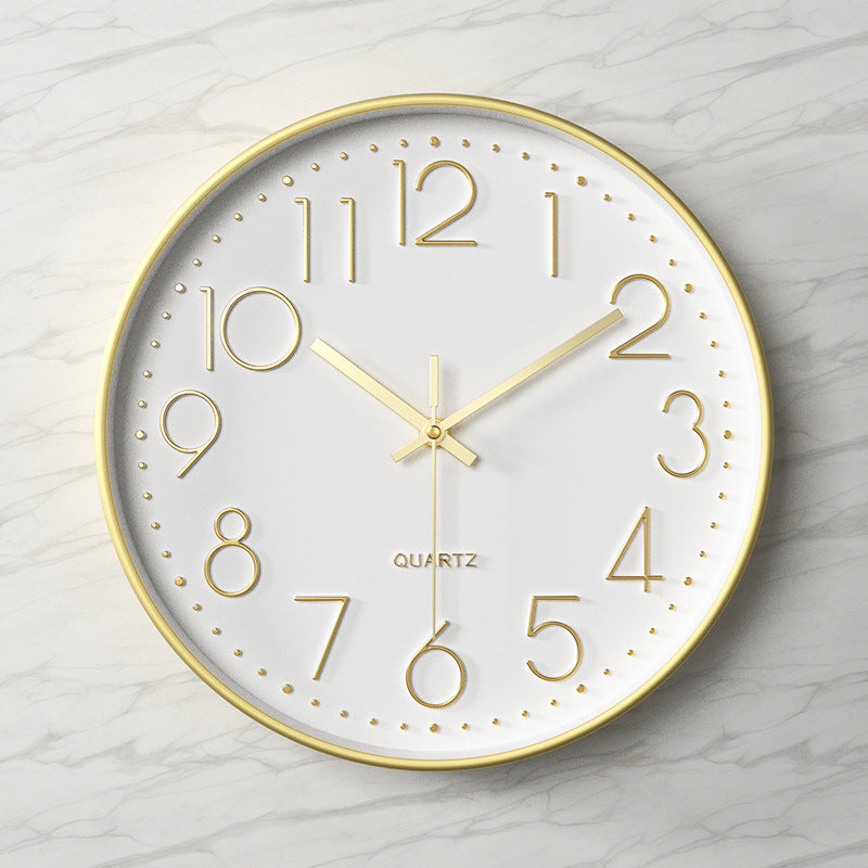 Horloge Murale Silencieuse en Plastique avec Affichage Numérique 3D (12 pouces)