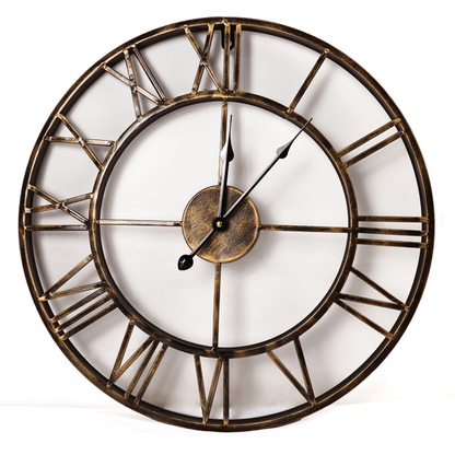 Horloge Murale en Fer Style Européen - Style Contemporain