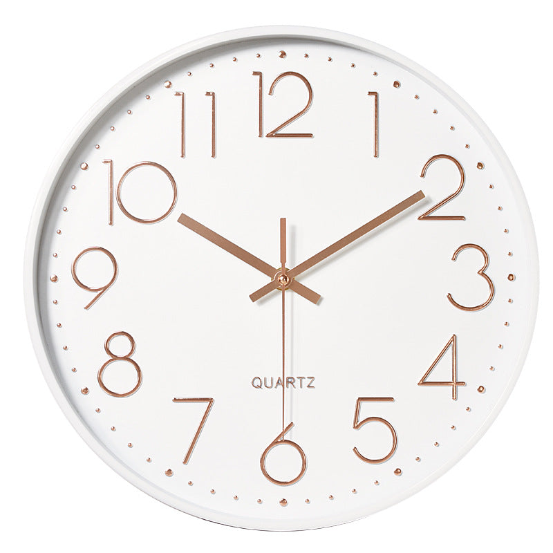 Horloge Murale Silencieuse en Plastique avec Affichage Numérique 3D (12 pouces)