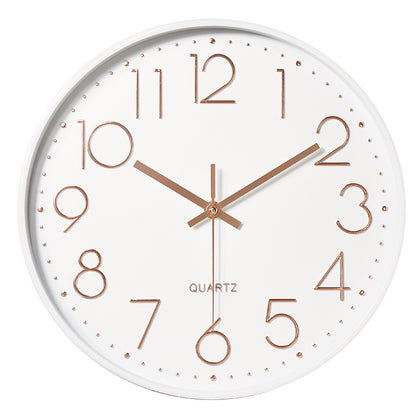 Horloge Murale Silencieuse en Plastique avec Affichage Numérique 3D (12 pouces)