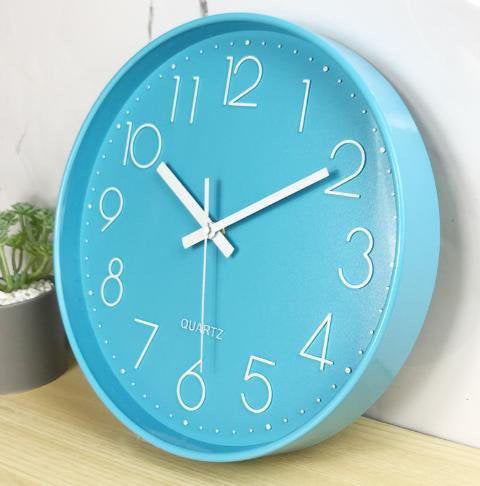 Horloge Murale Silencieuse en Plastique avec Affichage Numérique 3D (12 pouces)