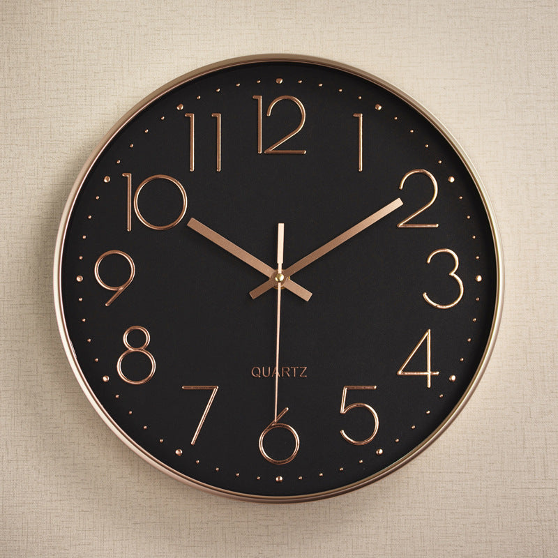 Horloge Murale Silencieuse en Plastique avec Affichage Numérique 3D (12 pouces)