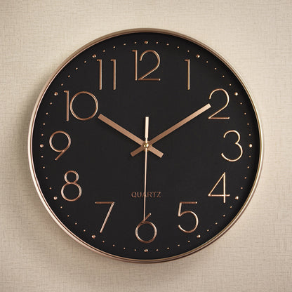 Horloge Murale Silencieuse en Plastique avec Affichage Numérique 3D (12 pouces)