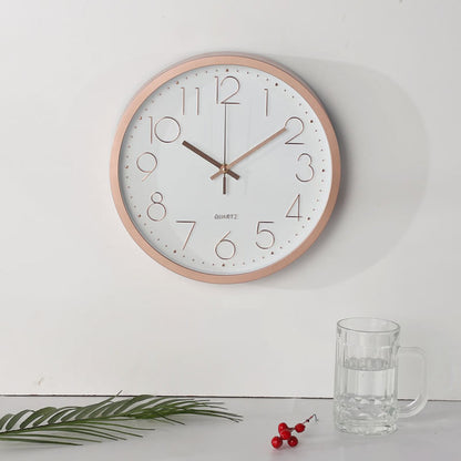 Horloge murale électronique silencieuse avec chiffres arabes 12"