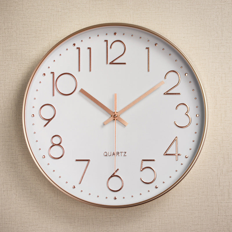 Horloge Murale Silencieuse en Plastique avec Affichage Numérique 3D (12 pouces)