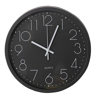 Horloge murale électronique silencieuse avec chiffres arabes 12"