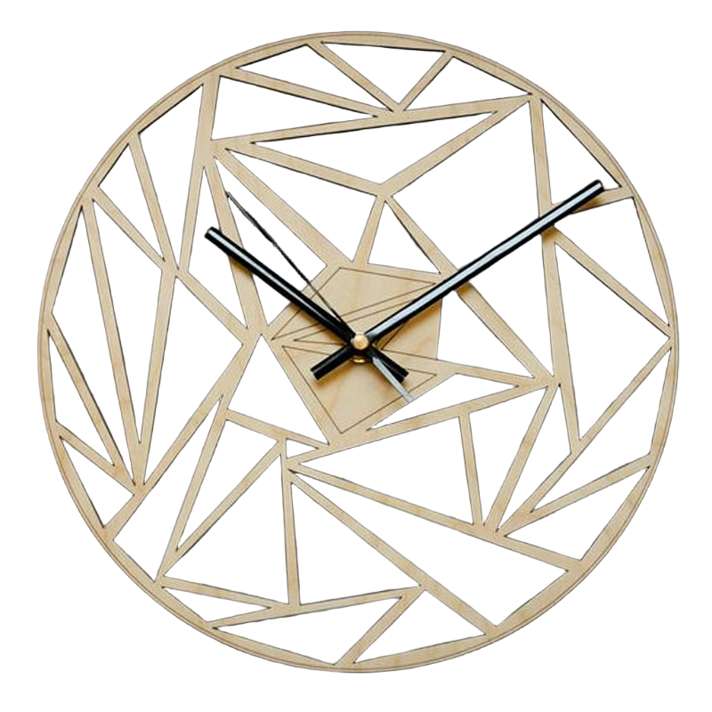 Horloge Murale à Motif Géométrique Créatif