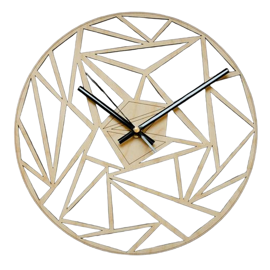 Horloge Murale à Motif Géométrique Créatif