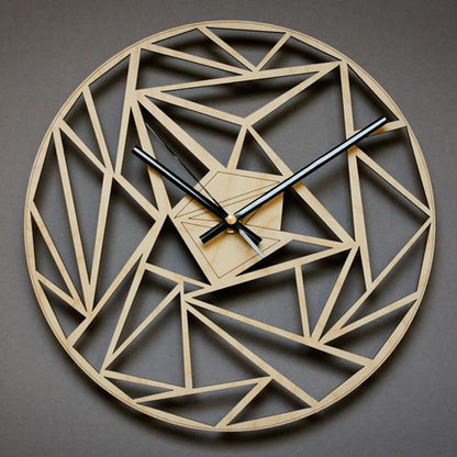 Horloge Murale à Motif Géométrique Créatif
