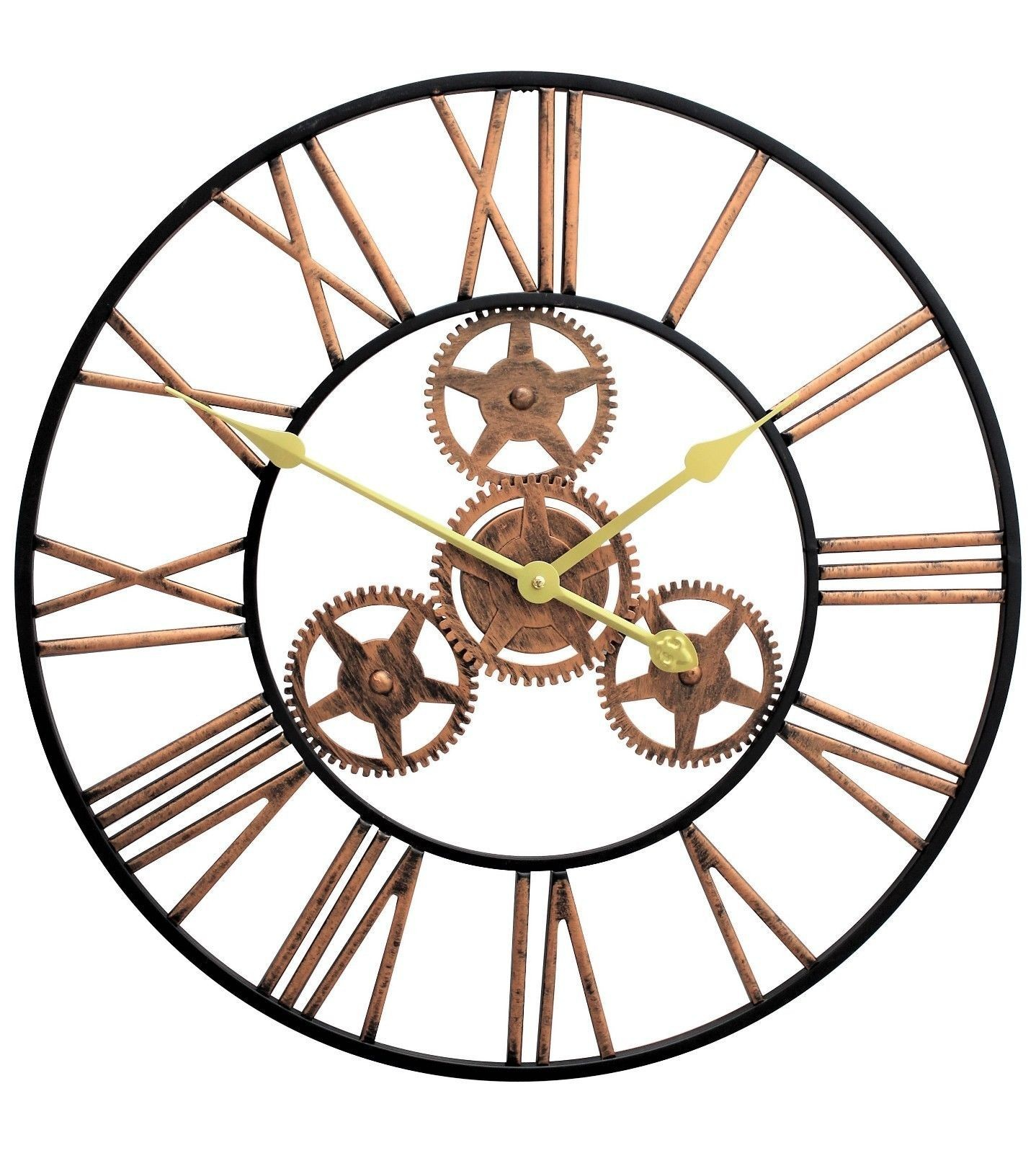 Horloge Murale en Fer Style Européen - Style Contemporain