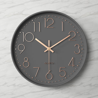 Horloge Murale Silencieuse en Plastique avec Affichage Numérique 3D (12 pouces)
