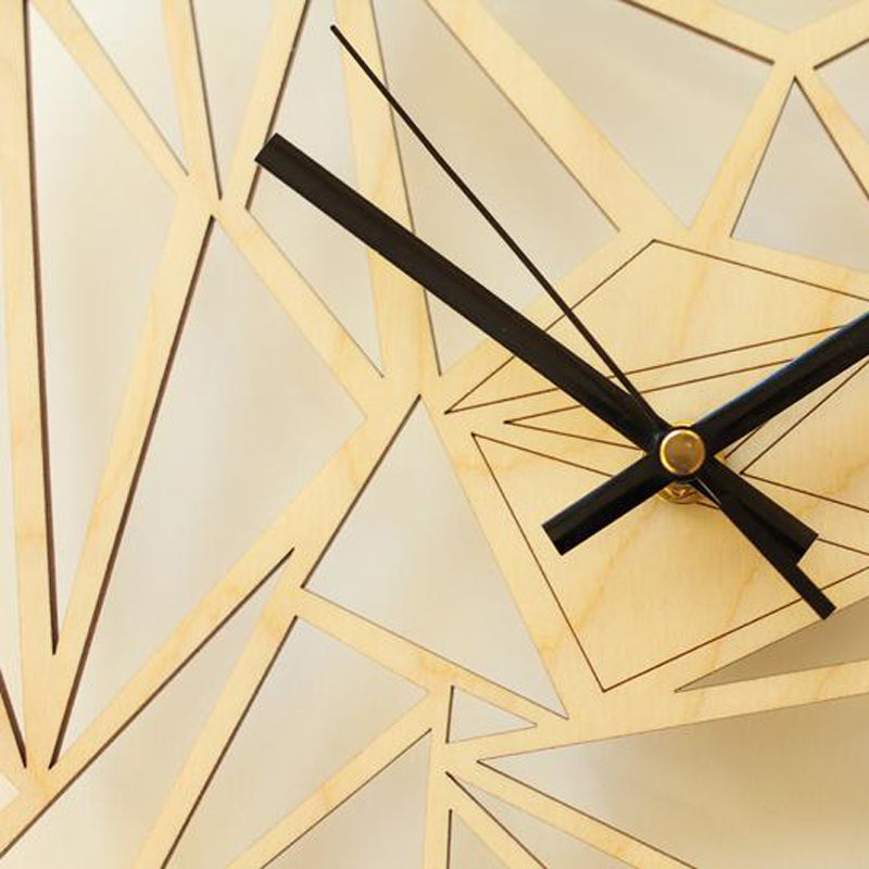 Horloge Murale à Motif Géométrique Créatif