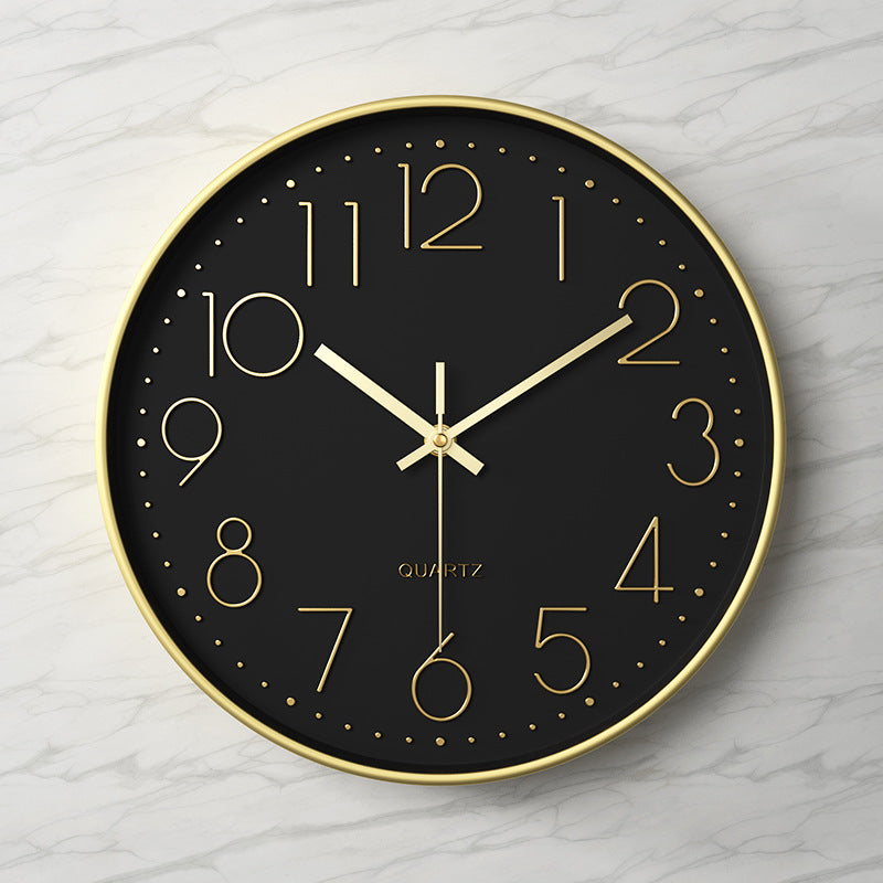 Horloge Murale Silencieuse en Plastique avec Affichage Numérique 3D (12 pouces)