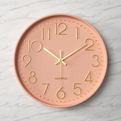 Horloge Murale Silencieuse en Plastique avec Affichage Numérique 3D (12 pouces)