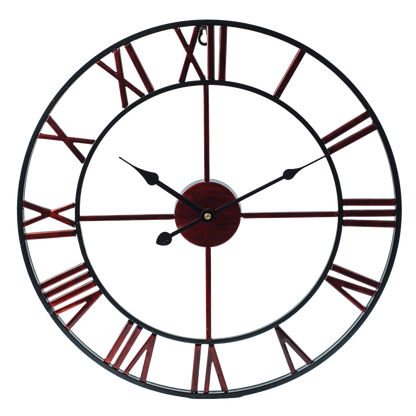Horloge Murale en Fer Style Européen - Style Contemporain