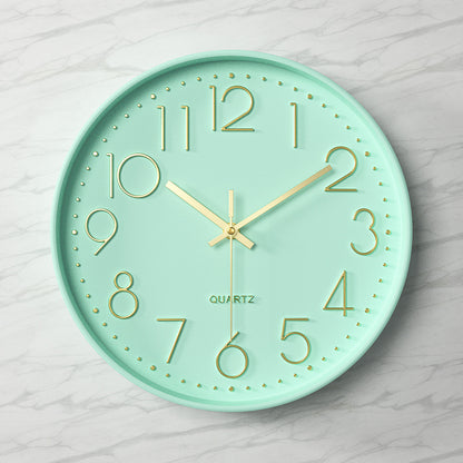 Horloge Murale Silencieuse en Plastique avec Affichage Numérique 3D (12 pouces)
