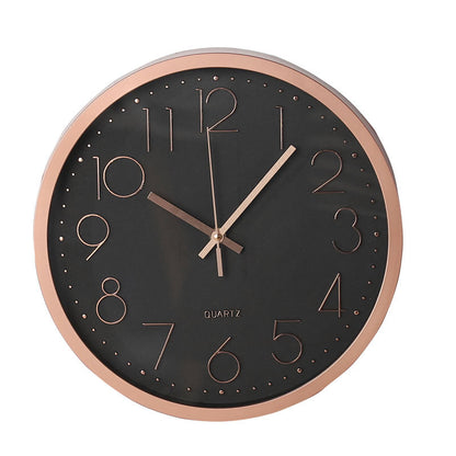 Horloge murale électronique silencieuse avec chiffres arabes 12"