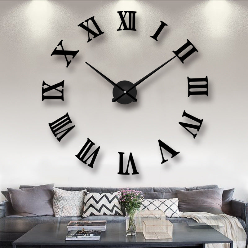 Horloge Murale Miroir de Style Européen Créatif