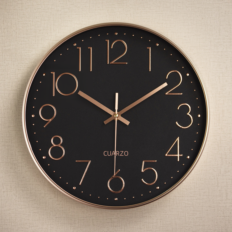 Horloge Murale Silencieuse en Plastique avec Affichage Numérique 3D (12 pouces)