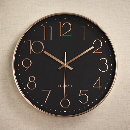 Horloge Murale Silencieuse en Plastique avec Affichage Numérique 3D (12 pouces)
