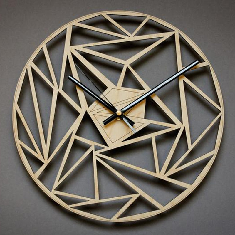 Horloge Murale à Motif Géométrique Créatif